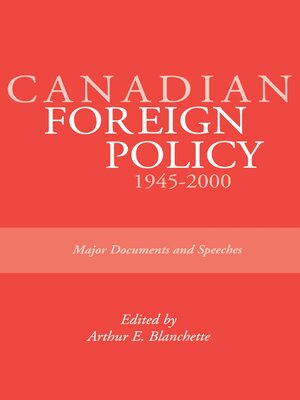 cover image of Canadian Foreign Policy